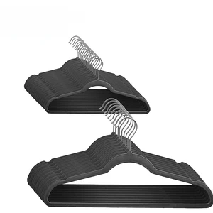 Image of velvet coated plastic clothing hanger