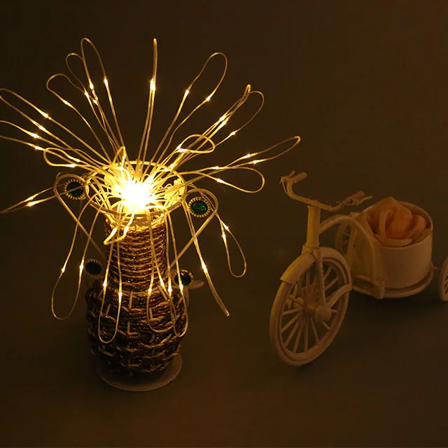 
Rubber Battery supply firework light for garden decoration magic led string light 