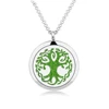 Unique stainless steel aromatherapy tree of life with root diffuser locket
