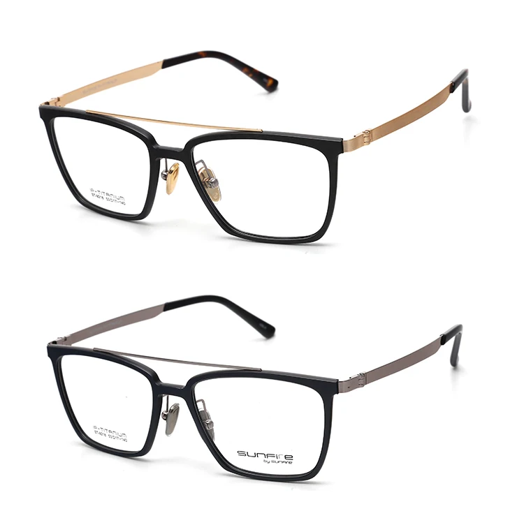 Carbon Fiber Double Bridge Optical Eyeglasses Frame,High End Luxury