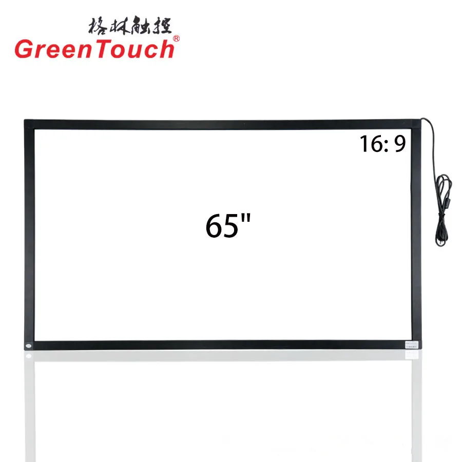 

65 inch 10 points 16:9 infrared touch screen without glass for advertising display