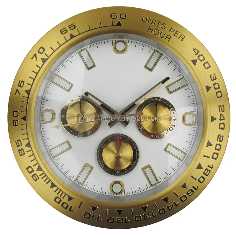 

Quartz Analog Type Wrist Watch Decorative Watch Shape Wall Clock Living Room Sweep Silent Movement Modern Single Face Creative, Silver/gold/black/coffie