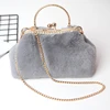 Women's handbag fashion elegance ladies real rabbit skin fur bag