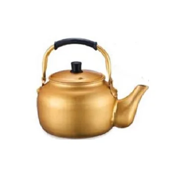 yellow tea kettle