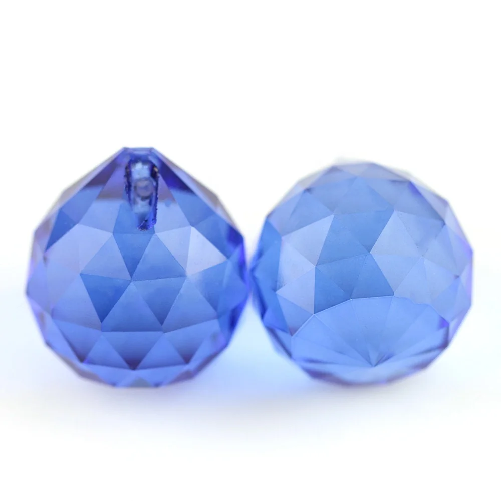 

Machine-Cut Faceted  50units Blue/Sapphire Crystal Chandelier Balls