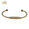 copper gold plated bangle, charm saudi arabia gold bangles designs women jewelry fashion expandable open cuff bangle