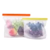 Biodegradable Re-Zip Seal Zip Top Reusable Seal Fresh-Keeping Vacuum Food Safe Saver Sealer Silicone Ziplock Bag For Food