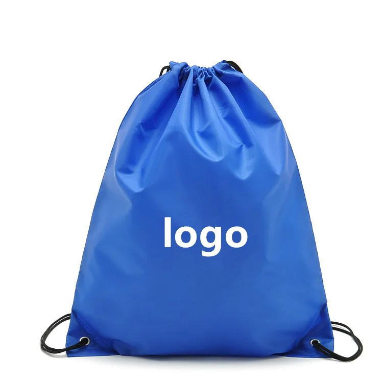 

Wholesale Custom Logo Printed Promotion Sport Waterproof 210D Polyester bag Drawstring Backpack, Colorful
