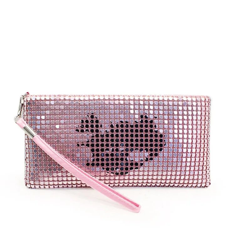 

New Design Printing Cartoon Aluminum Women's Pink color Wallet Made in China Alibaba Online Shopping, Custom made