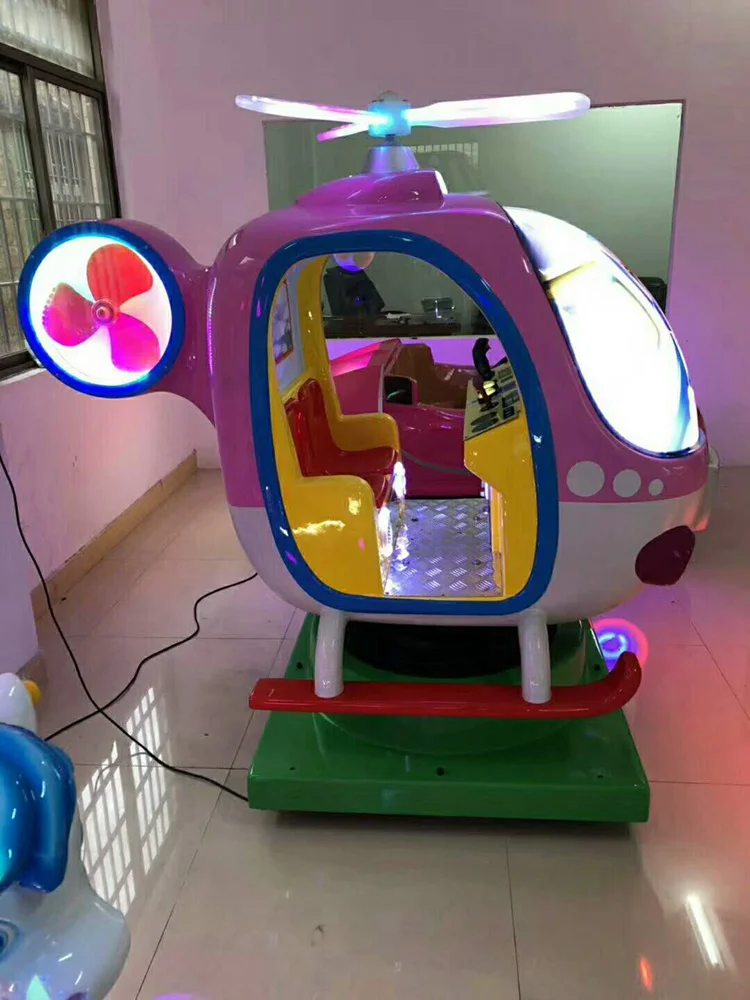 Hot Selling Coin Operated Kiddie Rides Helicopter Amusement Rides For ...