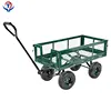 Heavy Duty Agricultural Beach Trolley Four Wheels Garden Foldable Beach Wagon