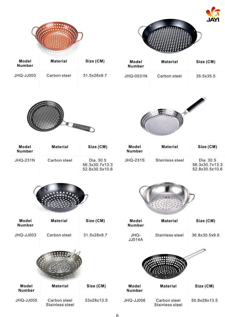 Carbon Steel Grill Wok Kitchen Tools Bbq Accessories Set Bbq Carbon