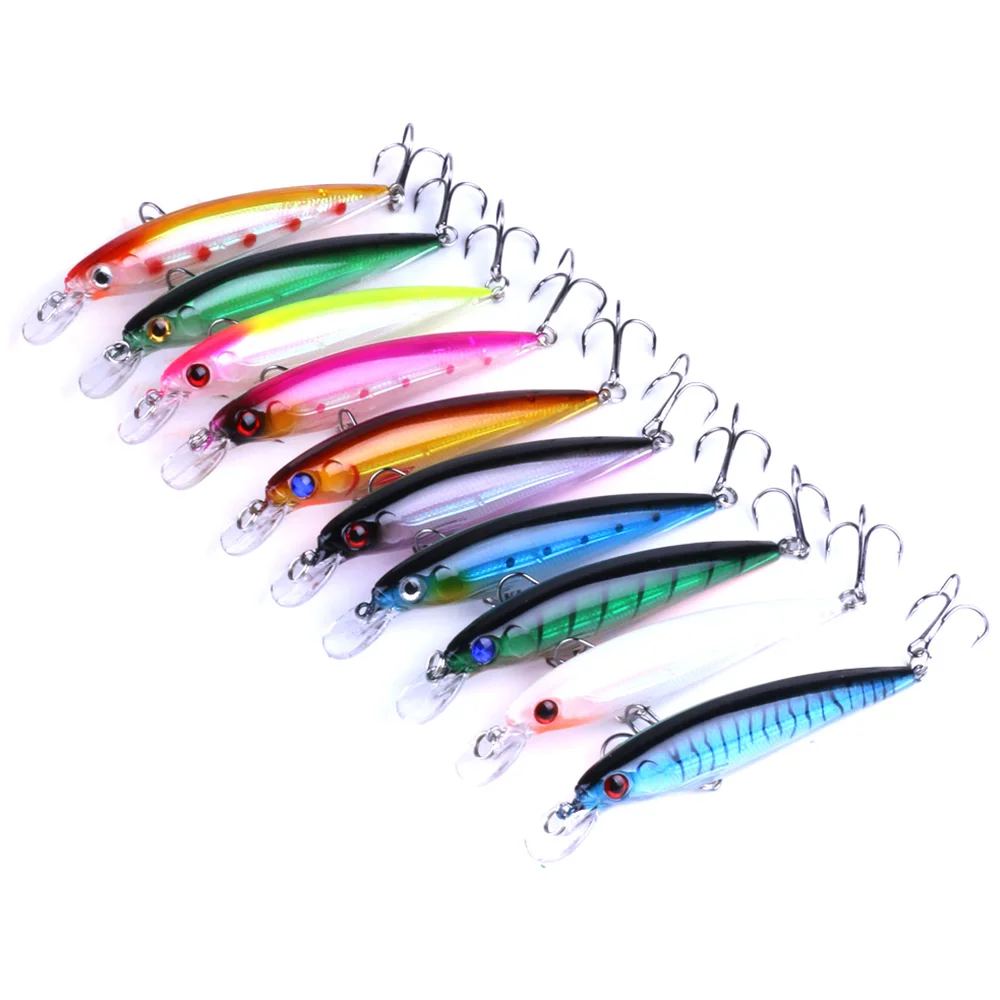 

Hengjia high quality artificial bait minnow lure 11cm 13.4g plastic minnow bait fishing lures, 8 available colors to choose