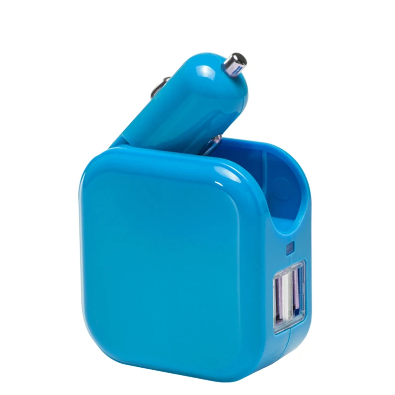 

Dual 2 USB Port Car Charger and Home Travel Wall Adapter US/EU/UK plug, White/black/white/red/green/blue/purple/pink etc