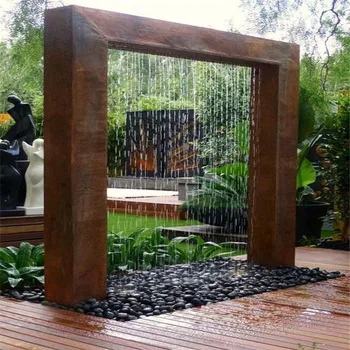 

Outdoor garden fountain furniture manufacturing factory, Rust red