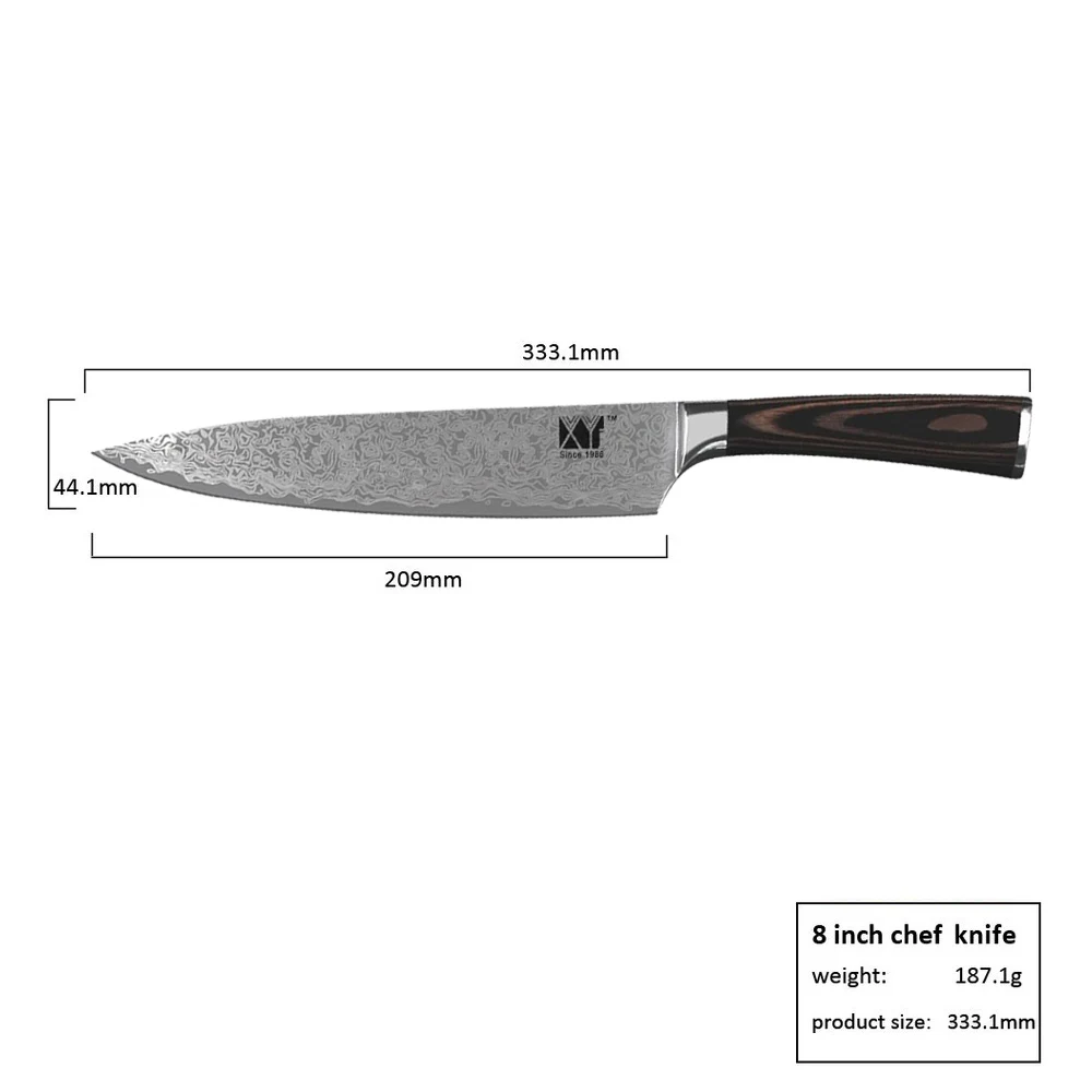 

XYj Brand Exporting Sharp Exotic Alloys Gyuto Chef Knife Magnetic Flap Box Professional Cutlery Kitchen Knives, N/a