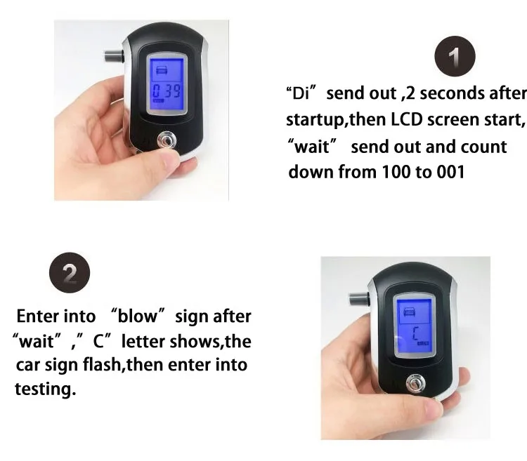 Good Sale Breath Alcohol Tester At6000 Breathalyzer With Compact Design