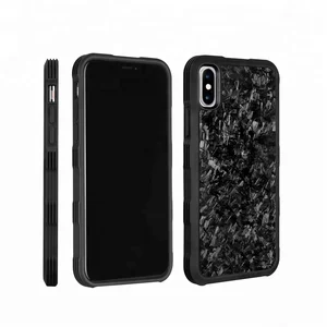 2018 Fashionable Mobile Accessories Full Protection Case for iPhone XS/XS Max/XR with Forged Carbon Fiber