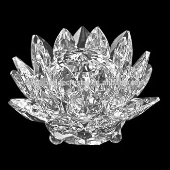 product wholesale glass crystal lotus flower for holiday decoration-29