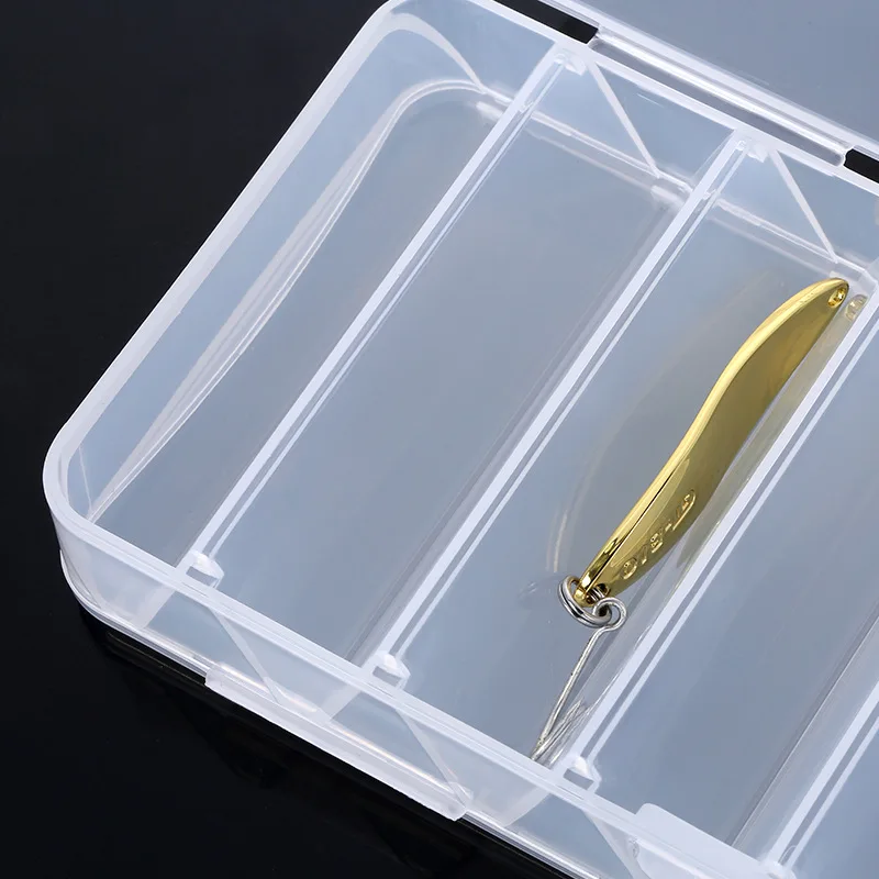 
Peche Double Sided 14 Compartments Plastic Fishing Hooks Baits Lure Box Case Storage Custom Reversible Fishing Tackle Box 
