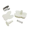 3pcs/set boy play football soccer gym shoes plunger cutter set for cake chocolate decoration