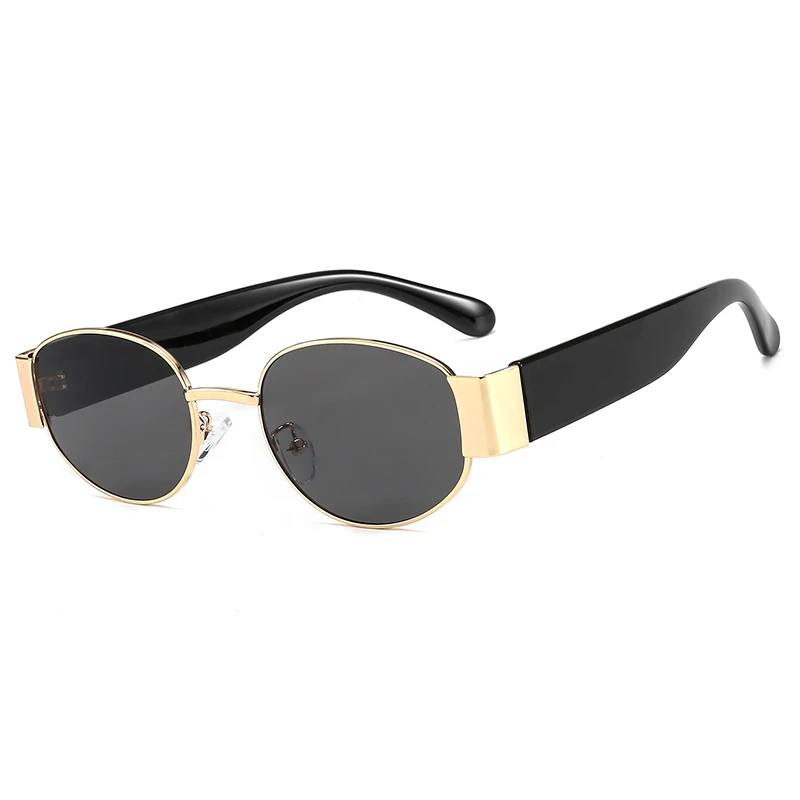 

26733 Superhot Eyewear 2019 Retro 90s Vintage Oval Metal Sunglasses