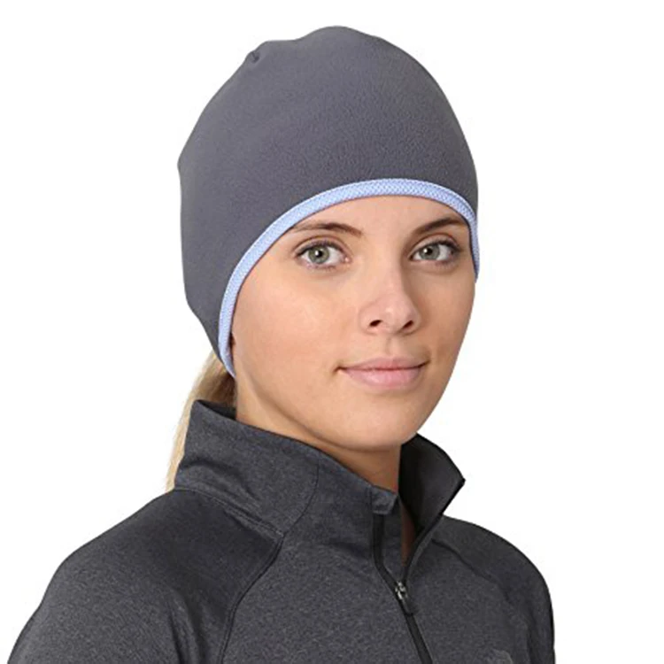 winter running hat with ponytail hole