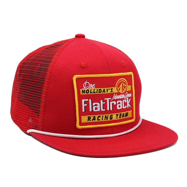 Brim Neon Snapback Rope Trucker Hats 