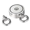 Double Side With Eyebolt Strong Pull Force 600Lbs Magnet Fishing For Sale