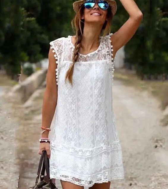 

Walson beach cover up embroidery vintage swimwear ladies tunics kaftan beach dress beach wear women