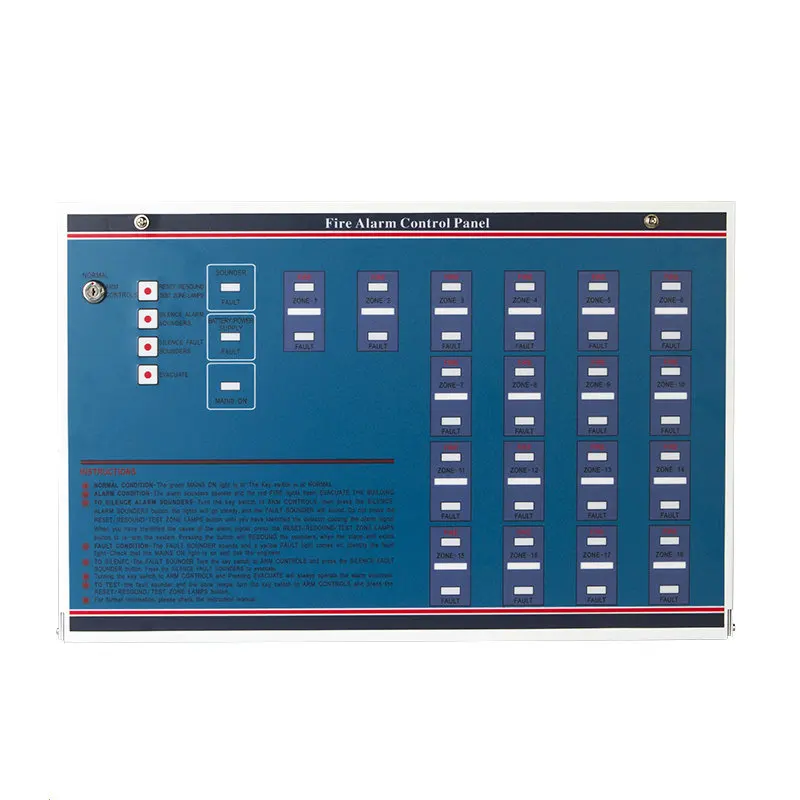 
18 Zones Conventional Fire Alarm Control Panel with CE Certificate 