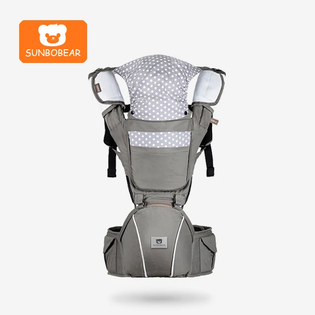 

Custom brand 6 in 1 multifunctional baby carrier wrap with waist stool, Black;grey;blue;red;green;pink or other