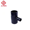 100% new material hdpe drinking water supply plastic pipe fitting-reducing tee