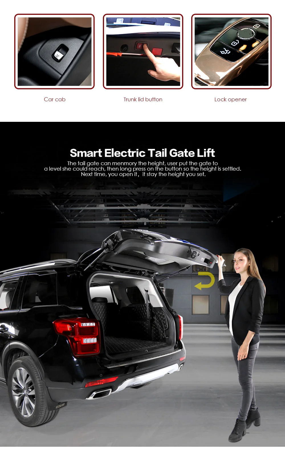 High Quality Electric Tailgate Hot Remote Control Auto Electric