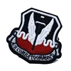 Custom 3D Embroidered Brand Name Logo Embroidery Badge Patch for Clothing