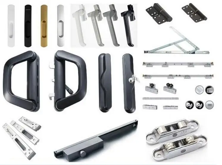 Leveling Opening Aluminum Folding Windows , Bifold Bay Window ISO14001