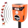 Vensmile Scarecrow Ultrasonic LED Solar Cat Repellent 4 in1 Smart Motion Activated Outdoor Dog Animal Repeller Deterrent IP67
