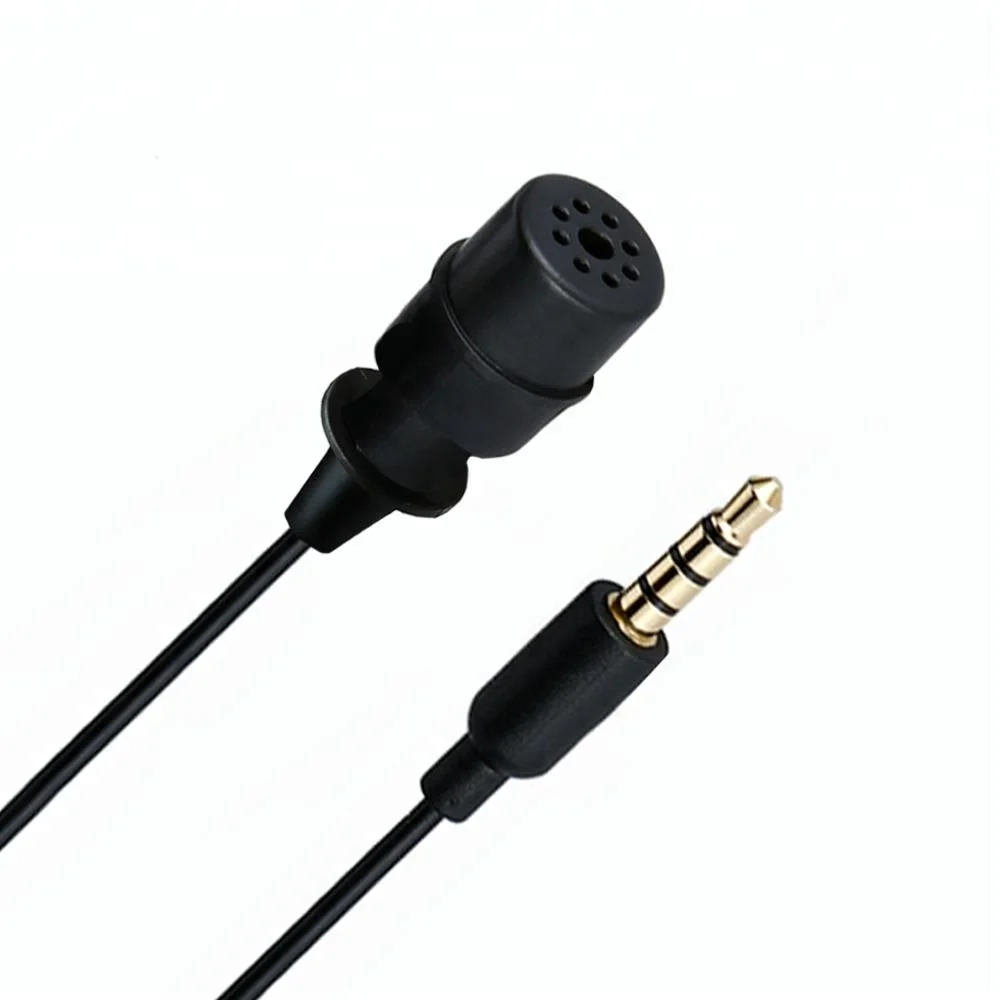 

Professional Mini Wired Lavalier Microphone for Bodypack Transmitter, Black