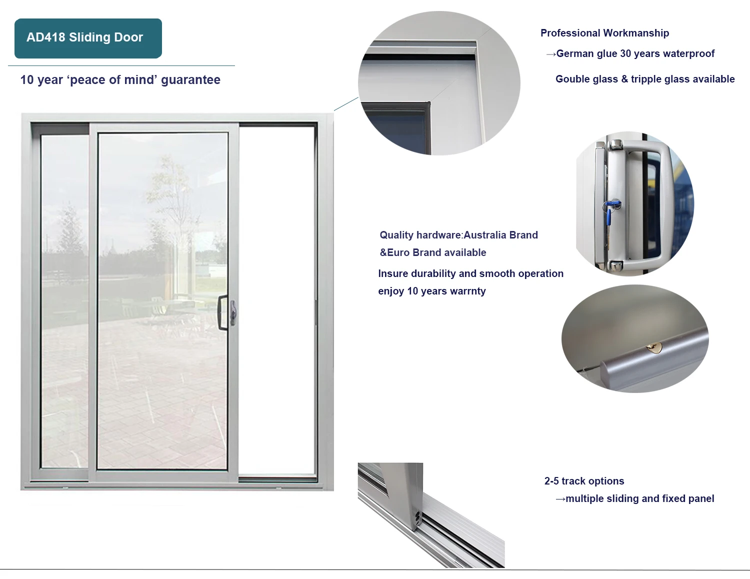 Aluminium Australia Standard Commercial Grade Sliding Glass Door Hot Sale Buy Australia