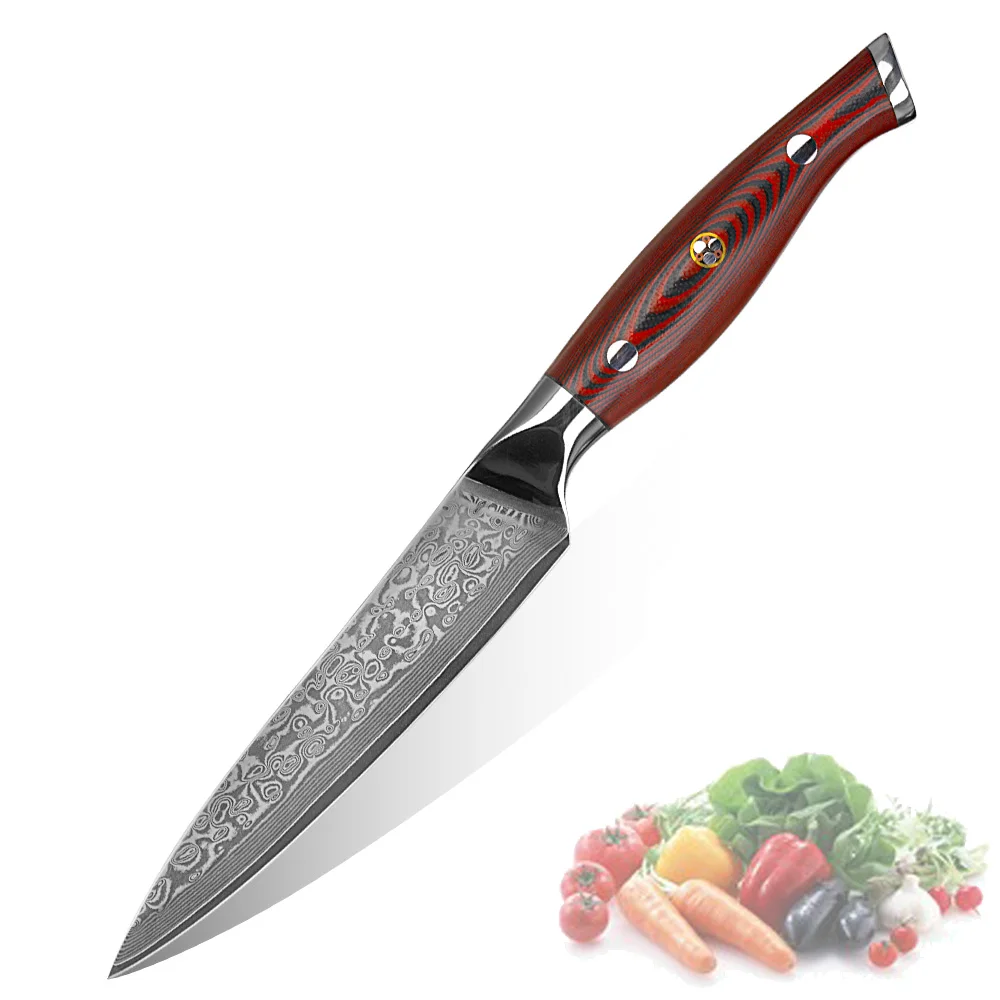 

Japanese Vg10 Steel Small Vegetables Utility Knife
