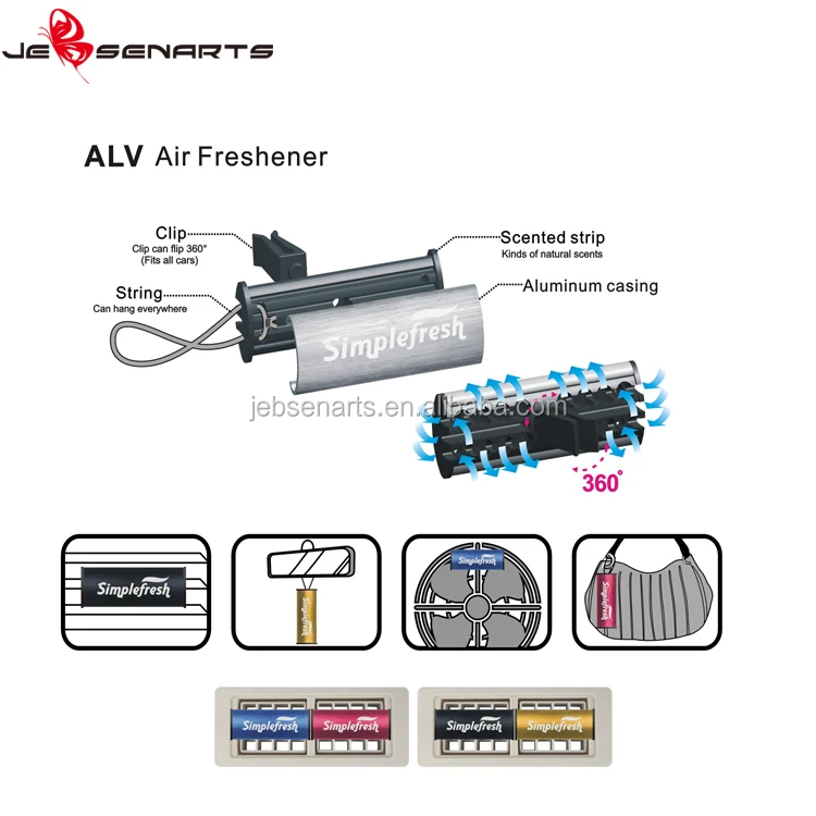 Aluminum Anodizing Customised Car Air Freshener Vent Clip Car Perfume
