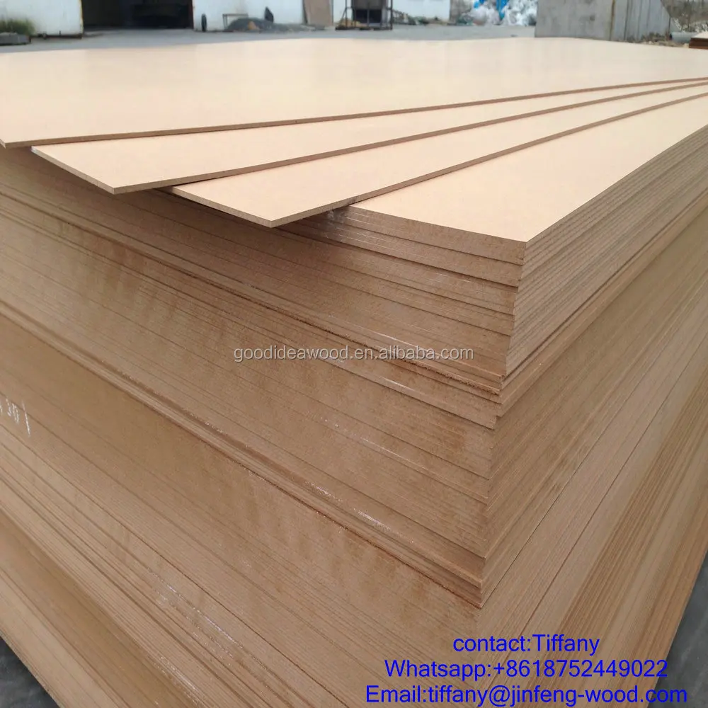 
Good quality China Factory directly (1220*2440mm) Sanded Raw /Melamine MDF Board 3mm mdf sheet board 