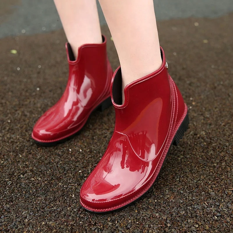 bota de plastico feminina transparente
