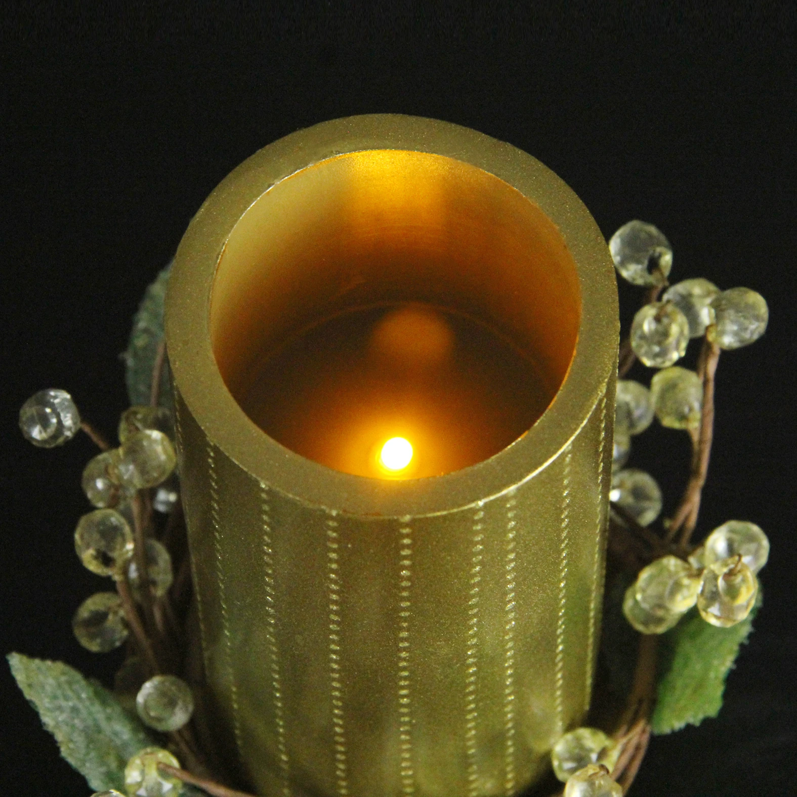 Table Top Romantic Led Candles With Decorative Base Buy Decorative