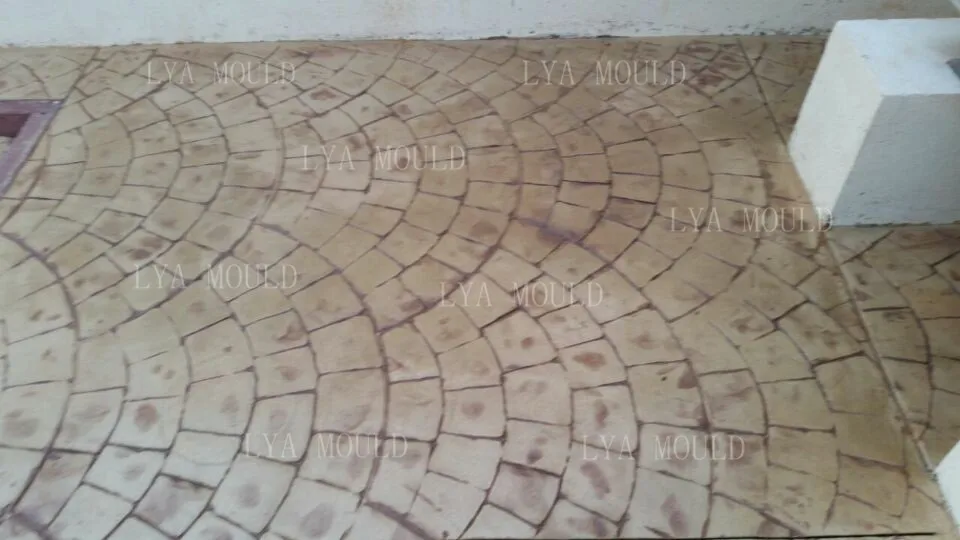 Low Price Diy Flexible Rubber Mats Polyurethane Stamped Concrete