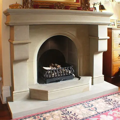 Synonyms Stone Custom Mantels Fireplace View White Stone
