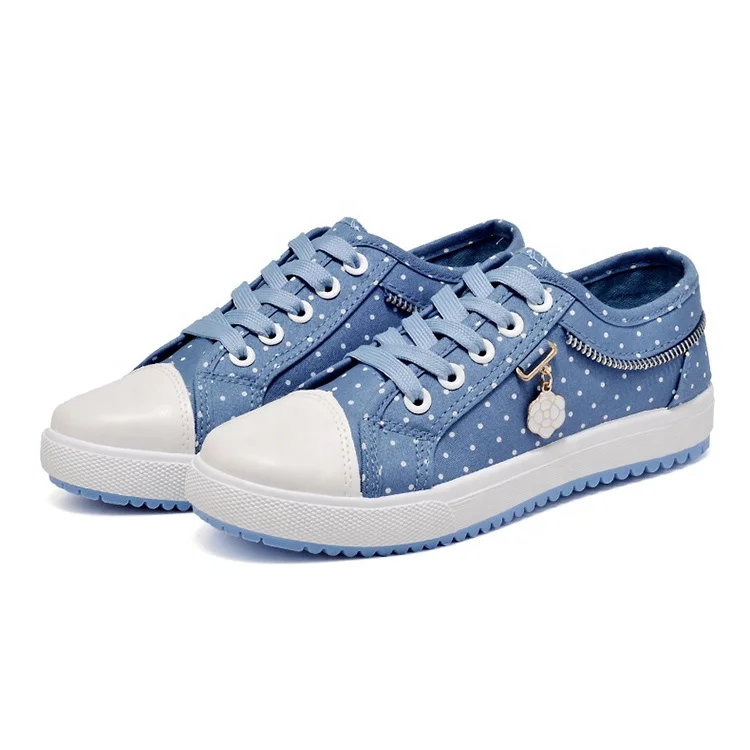 

CM8506 new design cheap canvas shoes women flat casual sneakers, Blue,nevy