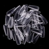 

Wholesale 600 Pcs Coffin False Nail Tips Private Label Full Cover Long Artificial Nails