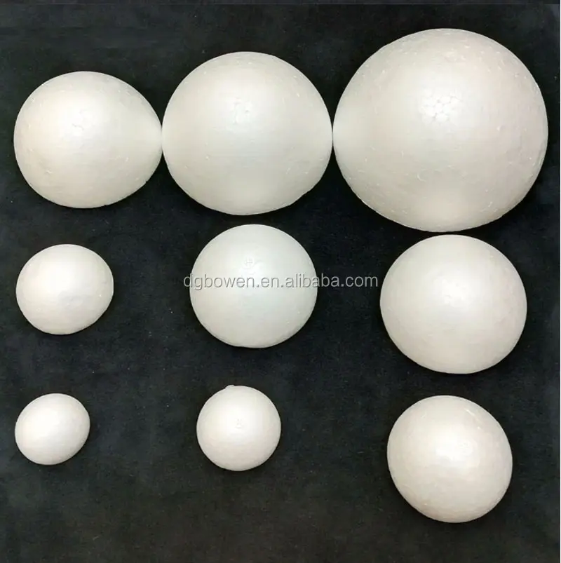 Half Round Solid Polystyrene Foam Balls for Christmas Crafts - Perfect ...