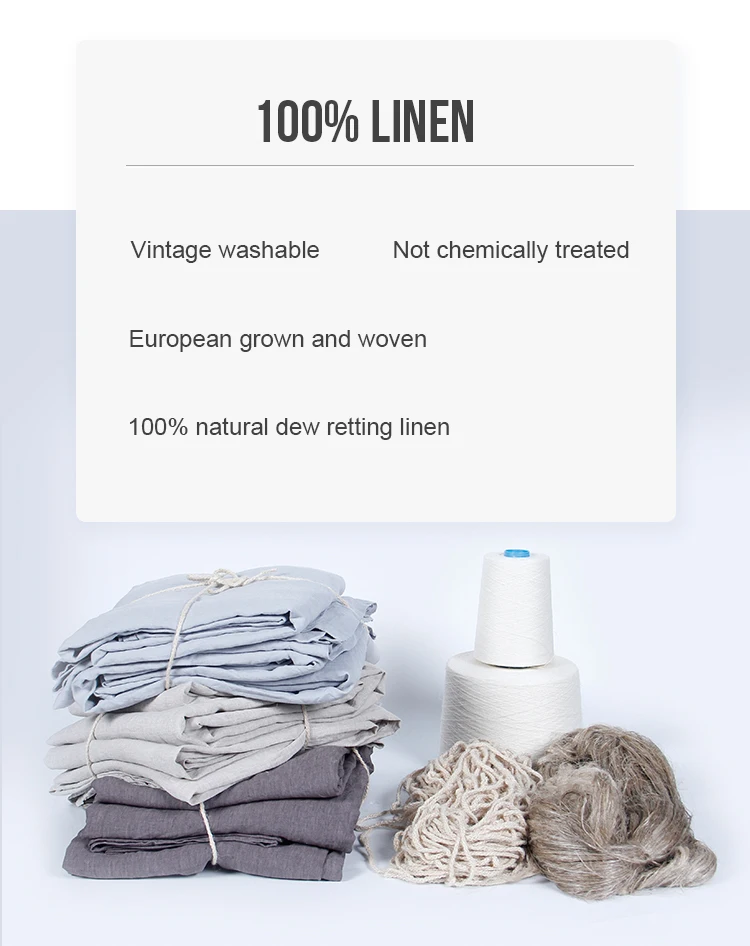 comfortable 100% linen knitted fabric with custom colors